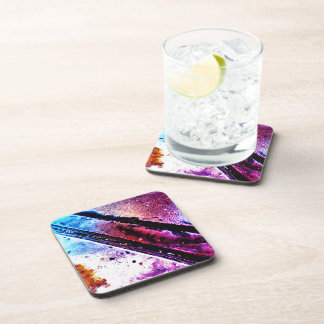 Metallic Bus Curb Miami Beverage Coaster