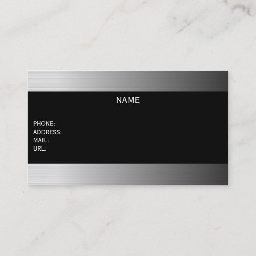 metallic businesscard business card