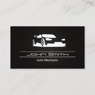 Metallic Carbon Fiber Pattern   Auto Icon Business Card