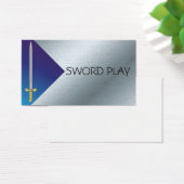 Metallic Card and Medieval Sword (Desk)