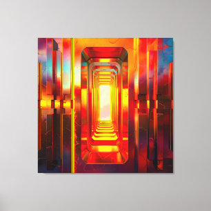 Metallic Celestial Sky Canvas Print