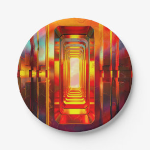 Metallic Celestial Sky Paper Plates