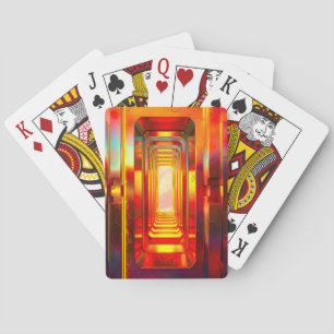 Metallic Celestial Sky Poker Cards