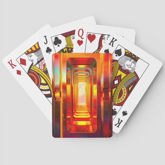 Metallic Celestial Sky Poker Cards (Back)