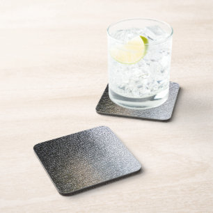 Metallic Chrome Steel Industrial Cork Coasters