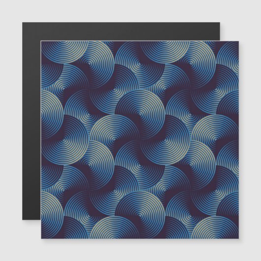 Metallic circles optical illusion, seamless patter (Front/Back)