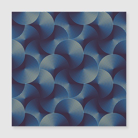 Metallic circles optical illusion, seamless patter (Front)