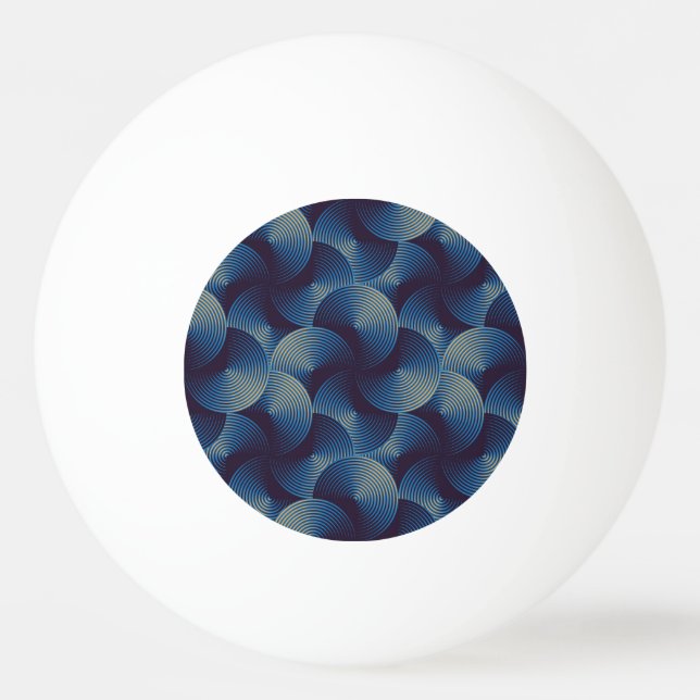 Metallic circles optical illusion, seamless patter ping pong ball (Front)