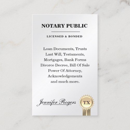 Metallic classy contract looking  business card