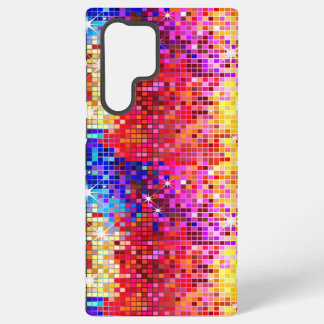 Metallic Colorful Sequins Look Disco Mirrors Samsung Galaxy S22 Ultra Case