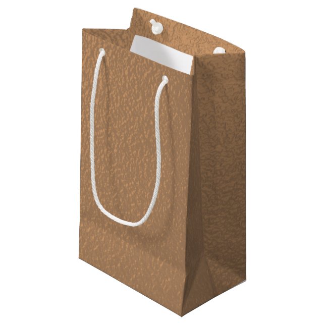 Metallic Copper-Colored Gift Bag (Front Angled)