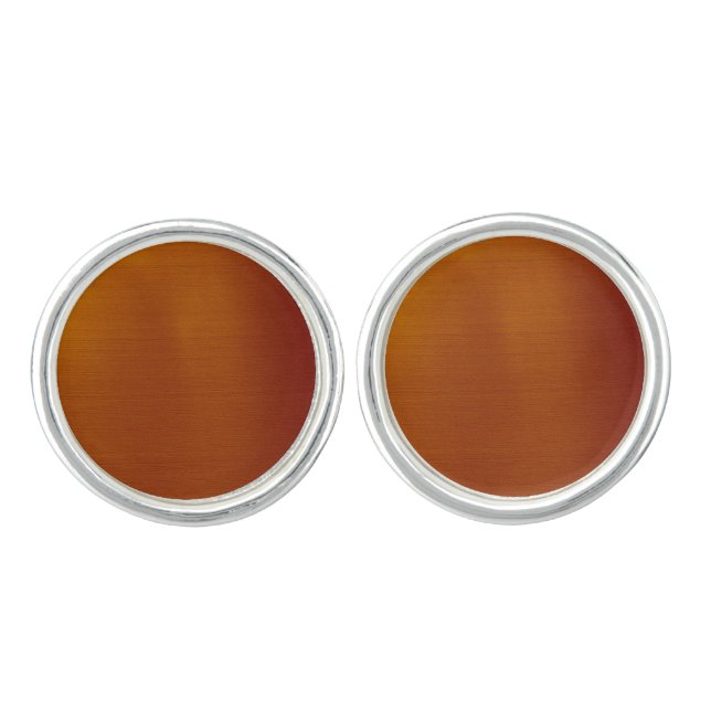 Metallic Copper Cufflinks (Front)