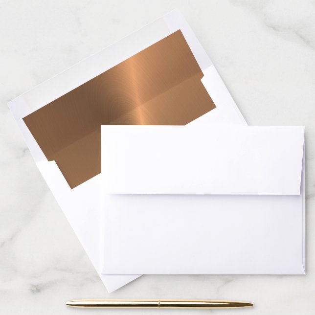 Metallic Copper Envelope Liner (Desk)