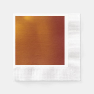 Metallic Copper Paper Napkins
