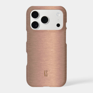 Metallic copper texture look background iphone 18 pro case