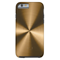 Metallic Copper Tones Stainless Steel Look Tough iPhone 6 Case