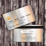 Metallic credit card style