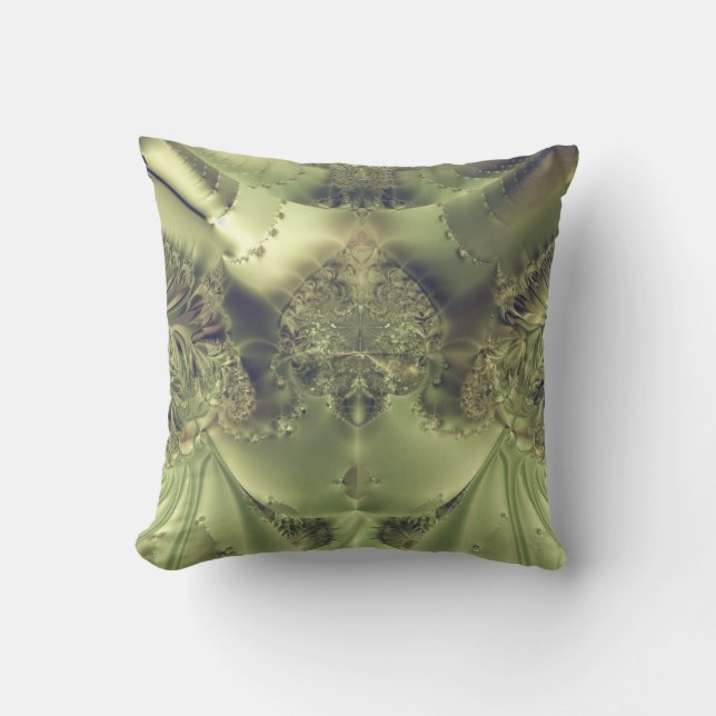 Metallic Curtain Throw Pillow (Front)