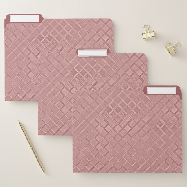 Metallic Diamond Patterns File Folder (Set)