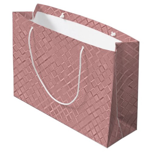 Metallic Diamond Patterns Large Gift Bag