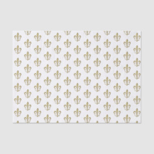Metallic Dk Gold French Fleur de Lis Tissue Paper
