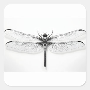 Metallic Dragonfly shirt Square Sticker