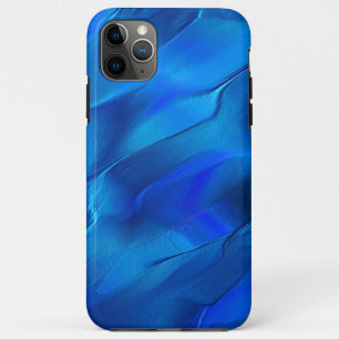 Metallic dunes in tones of vivid blue color iPhone 11 pro max case