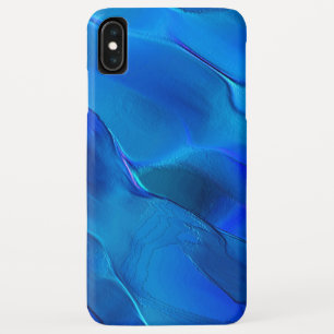 Metallic dunes in tones of vivid blue color iPhone XS max case