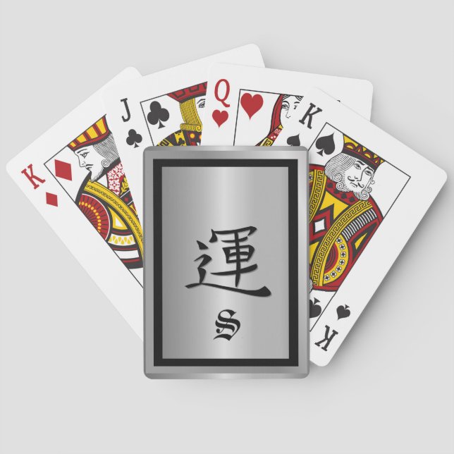 Metallic Effect Poker Cards (Back)