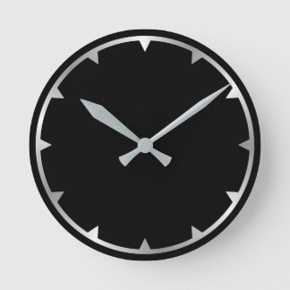 Metallic effect simply wall clock