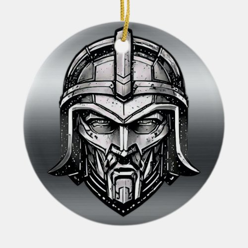 Metallic Elegance Spartan Valor Ceramic Ornament