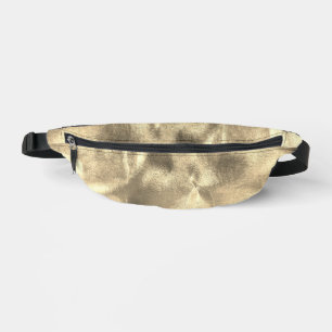 Metallic Faux Gold Leaf Glam Luxury Fanny Pack