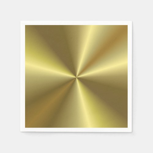 Metallic Faux Gold Look Elegant Blank Template Napkins