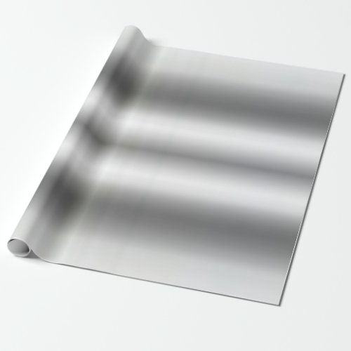 Metallic Faux Silver Glam Template Best Elegant Wrapping Paper