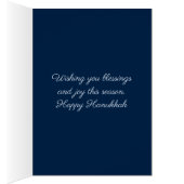 Metallic Filigree Menorah Cards (Inside (Right))