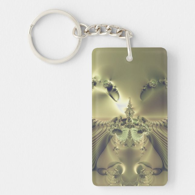 Metallic Flower Keychain (Front)