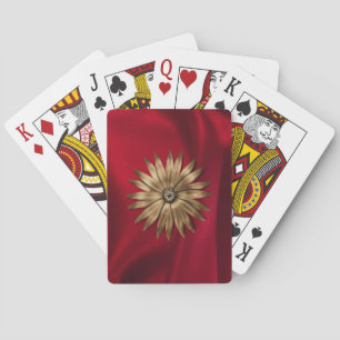 Metallic flower on silk.jpg poker cards
