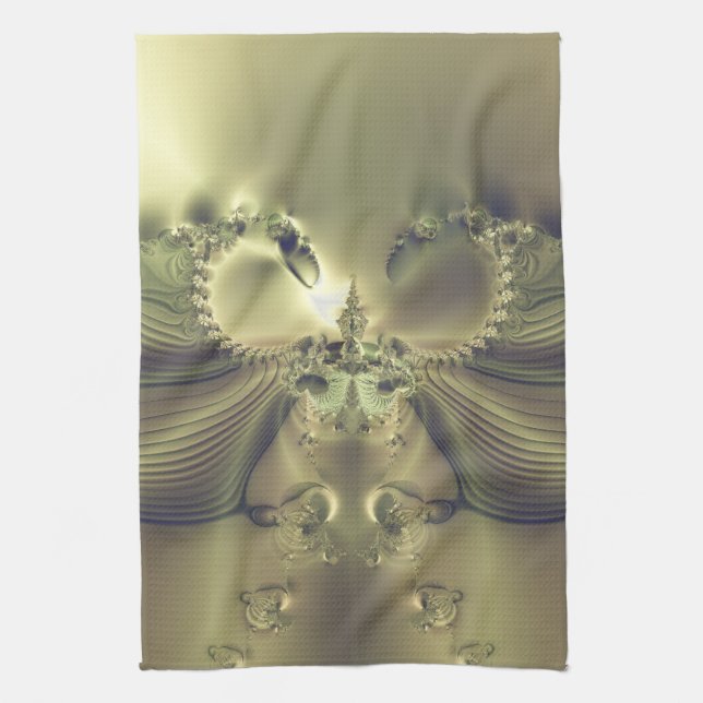 Metallic Flower Towel (Vertical)
