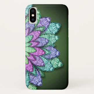 Metallic Flowers iPhone X Case