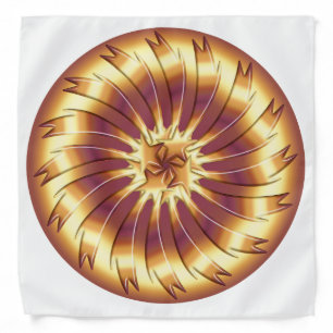 Metallic fractal element bandana