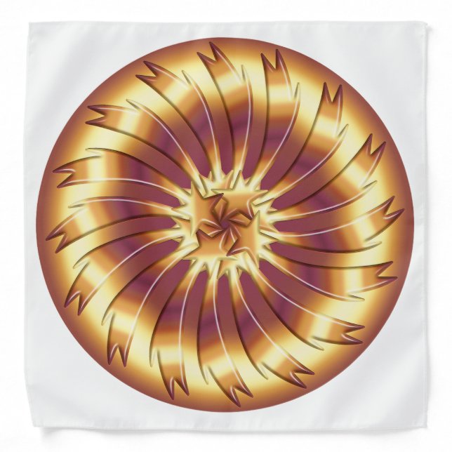 Metallic fractal element bandana (Front)