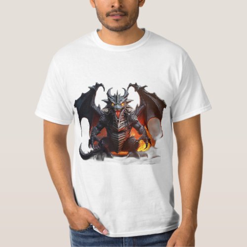 Metallic Fury Death Metal Dragon T_Shirt