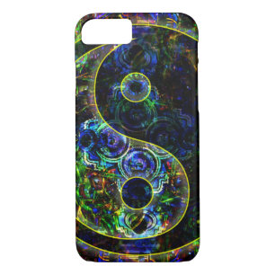 Metallic Future Urban Landscape Yin Yang Symbol iPhone 8/7 Case