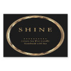 ⭐ Metallic Gold and Black Labels