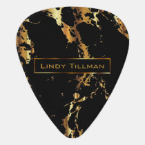 Metallic Gold and Black Marble Design 🎸 Guitar Pick Metallic Gold and Black Marble Design 🎸 Guitar Pick