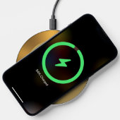 Metallic Gold and Copper Geometric Design Wireless Charger (Phone)
