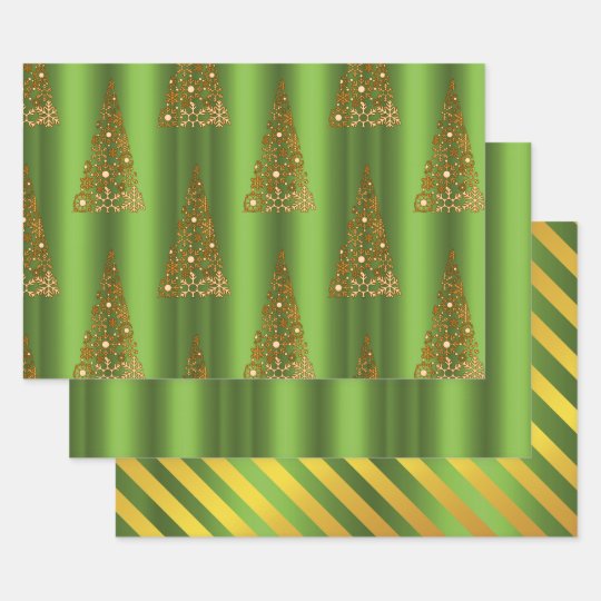 metallic christmas wrapping paper