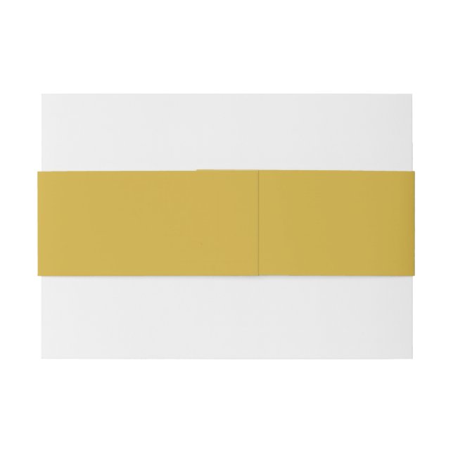 Metallic Gold Belly Band for Wedding Invitations (Back Example)