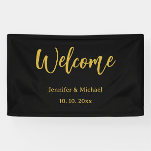 Metallic Gold & Black Professional Modern Elegant Banner