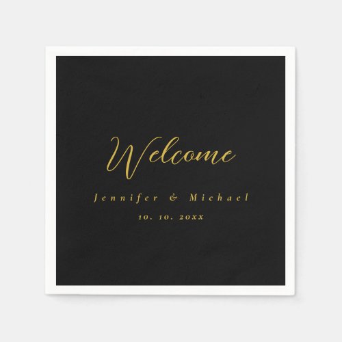 Metallic Gold & Black Professional Modern Elegant
